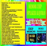 memori chip murottal 16gb full/chip memori speaker alquran 16gb full