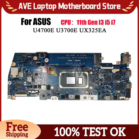 UX325EA Laptop Motherboard For ASUS ZenBook UX325EA UX325E U4700E U3700E Notebook Mainboard With 11t