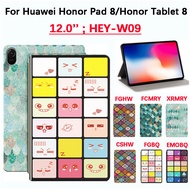 For Huawei Honor Pad 8 12.0 inch 2022 Fashion new tablet protective case Honor Pad 8 12.0'' HEY-W09 high quality arabesques Colored checkeredanti expression flip leather stand cover For Huawei Honor Pad case
