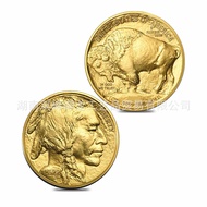 Year Bison Coin American Bison Commemorative Coin 2021 Coin Gold Silver Coin Indian Gold Coin 26.1.2