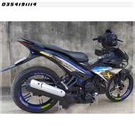 Exciter 150 MX chrome car sticker - Green GP - Can be made for all car models - Customize details, c