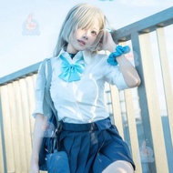 Ichinose Asuna Cosplay Costume - Azure Files JK Uniform Set with Wig & Halo
