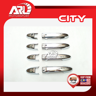 Honda City GM6 T9A 6th Gen Door Handle Cover Chrome Carbon Protector Trim For City GM6 (2014-2019) A