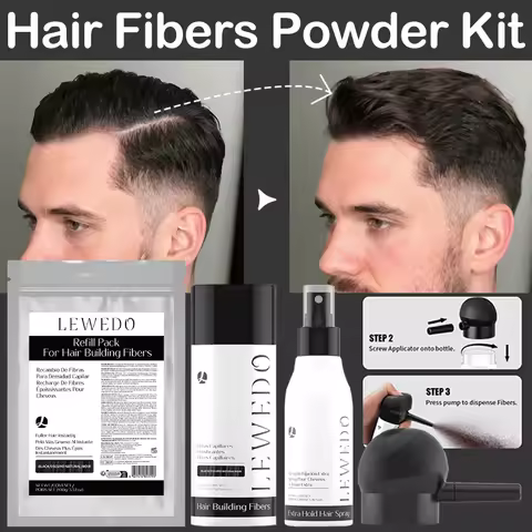 Hair Fiber Powder Kit Keratin Hair Building Fibers Powder Hair Fiber Refill Bag Hair Fiber Spray App
