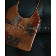 Light Luxury Original Order MIUMIU IVY Patchwork Leather Collage 5BG231-2CRV-F0046-V-MLN Mumu Bag Tr