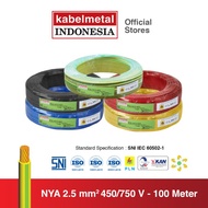 NYA 2.5 mm² 100 Meter - Kabel Metal Indonesia Listrik Tembaga Kawat 