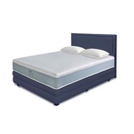 KINGKOIL SPINE SUPPORT DUAL QUEEN SIZE MATTRESS W/BEDFRAME AND HEADBOARD