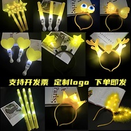 Yellow Fluorescent stick Luminous Headband Fluorescent Headband Luminous Headband Color Hot List Ser