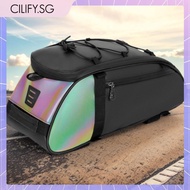 [Cilify.sg] Waterproof Bike Rear Rack Bag PU Bicycle Panniers Reflective Bicycle Accessories