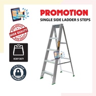 5 Step Single Ladder Aluminium Single Sided Ladder / Tangga 5 Step