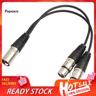 Pa 03m XLR Y Splitter Cable 3 Pin 1 Male to 2 Female Convertor Adapter Cable