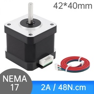 Nema 17 Stepper Motor 40MM Bipolar 2A 48N.cm(66.7oz.in) 42 Motor 2 Phase 4 Wire Bipolar Stepper Moto