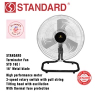 Standard Electric Fan Terminator Fan 16" Metal Blade STD 16E w/ Freebie