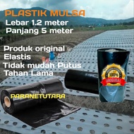 Plastik Mulsa hitam perak lebar 1.2 meter panjang 5 meter