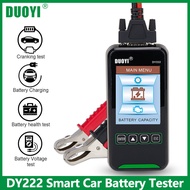 DUOYI DY222 Car Battery Tester 12V 24V Digital Automotive Diagnostic Battery Tester yzer 2000CCA Cranking Charging Test Tool