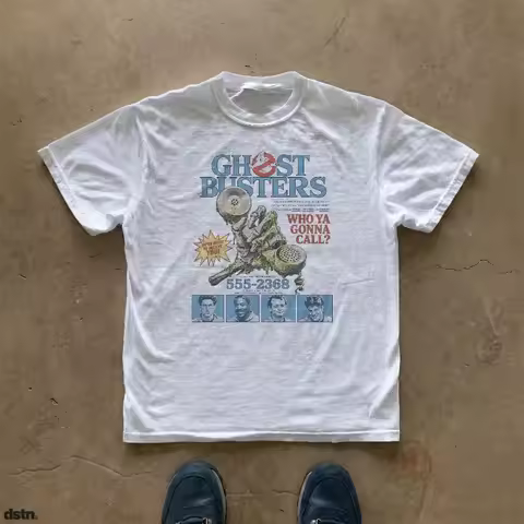 Ghostbusters Movie T-shirt | Classic Movie Pattern Men's T-shirt Summer New Casual Unisex