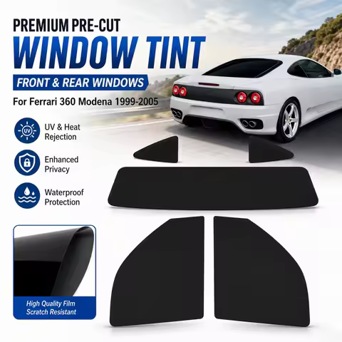 Premium Pre-Cut Window Tint For Ferrari 360 Modena 1999-2005 Front & Rear Windows UV Heat Rejection 