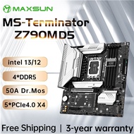 MAXSUN T Erminator Z790M D5เมนบอร์ด SATA 5 * M.2 DDR5 PCIE4.0สนับสนุน In 12th 13th Core 12700 13400F