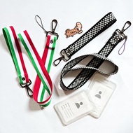 GANTUNGAN KEYCHAIN LANYARD KEYCHAIN ID CARD MOTORCYCLE CAR ITALY VESPA RACE FLAG VAN'S LONG STRAP 80
