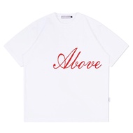 ABOVE AND OVER - SCRIPT T-SHIRT WHITE