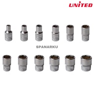 1/4" WHITE SOCKET 4MM-14MM (6 POINT)