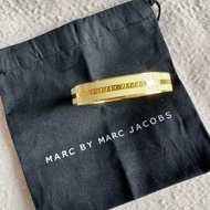 M@rc by M@rc Jacobs Gold Cream Logo Bangle