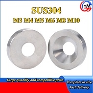 304 stainless steel conical fisheye gasket parallel countersunk decorative countersunk solid gasket 