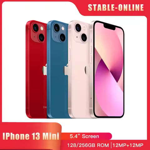 Apple iPhone 13 Mini 5G Mobile Phone 4GB RAM 128/256/512GB ROM 5.4'' OLED Screen A15 Hexa-Core NFC U