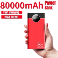 80000mAh Portable Power  with LED Light HD Digital Display Charger Travel Fast Charging Power for S.amsung MI 1phone