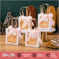 Window Paper Gift Bags (1/5 bags) 14/18/21cm HC7, bags for birthday cakes, jelly cakes, sticky rice 