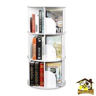 Others - 包送貨 -360度旋轉書架-圓形-3層 360度旋轉書櫃 兒童書架 兒童置物架 [平行進口] 3層