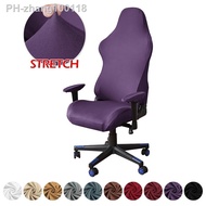 Solid Color Gaming Chair Cover Soft Elasticity Armchair Slipcovers Computer Seat Arm Chair Covers Stretch Rotating Lift