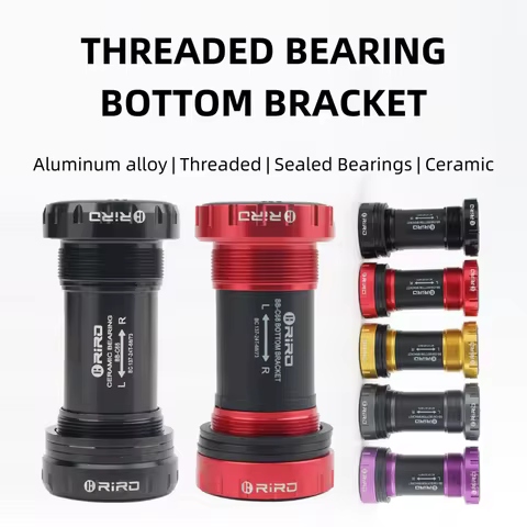 Bicycle Ceramic Bottom Bracket BB68/BB92 68/73MM Threaded BB MTB Sealed Bearings Road Bike 1.37/24mm