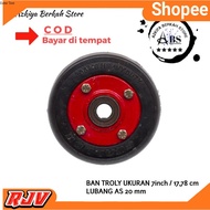 SWALLOW 7 inch RUBBER LORRY WHEELS | 7 inch TROLLEY WHEELS | DOUBLE BEARING ROLLI WHEELS