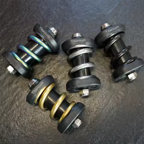 UnionJack A C Line P T Line Modified Shock for Brompton Bike Titanium Alloy Spring Shock Absorber wi
