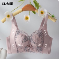 KLAME A/B/C/D Cup Women's Wireless Push-Up Breathable Lace Bra - Size 32-40 KLM1133