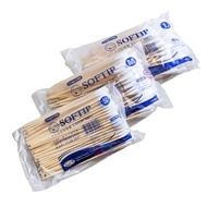 Longmed softip Cotton Swabs 1 3 Sizes S/M/L (100 Sticks/Pack) All [1 Pack]