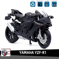 Caipoya Maha YAMAHA โมเดลรถมอเตอร์ไซค์อัลลอยด์ที่ได้รับอนุญาตจาก YZF-R1รุ่น1: 18ของสะสมเครื่องหนักขอ