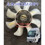 ISUZU ELF NPR  HICOM PERKASA COMMANDO MTB150 MTB170 FAN BLADE WITH FAN CLUTCH FOR 4.3c 4.6c ENGINE M