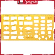 XI K Resin Flow Chart Symbol Drafting Template Ruler Stencil Measuring Tool Student