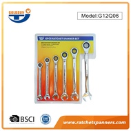 Carbon Steel Forged Mirror Matte Ratchet Wrench Fixed Ratchet Wrench Open Ratchet Wrench 72 Teeth Un