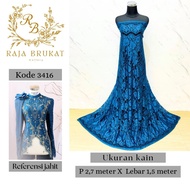 Code 3416 - Glossy Laminated Brocade Panel Fabric - Grade B - Length 2.7 m Width 1.5 m - Material fo