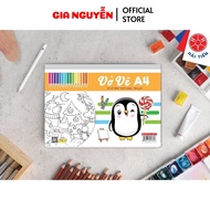 Gia Nguyễn -  HẢI TIẾN Vở Vẽ A4 - Dán gáy Lốc 5 quyển