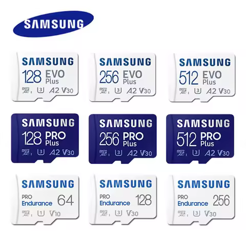 SAMSUNG Memory Card EVO Plus Micro SD 64GB Class 10 U1 MicroSD Card C10 UHS-I Trans Flash 128GB 256G
