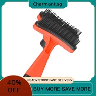 Cat Grooming Shedding Tools Safe Puppy Hair Comb Pets Accessories (Orange)