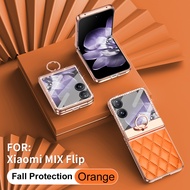 Xiaomi Mix Flip Leather Casewith Hinge Protection and Finger RingLuxury Design Protective Cover for 
