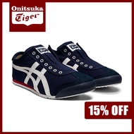 ONITSUKA TIGER - MEXICO 66 SLIP ON (MEN WOMEN) HERITAGE รองเท้าผ้าใบแบบผ้าคาด รองเท้ากีฬา - D3K0N