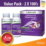 Bio Life Calcium Magnesium Plus (2 X 100 Tablets)