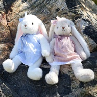 [Genuine Little Cucu] Cotton rabbit wearing a high-quality bow-attached dress. Genuine rabbit teddy 
