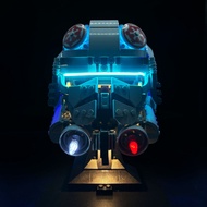 LED Light Kit Compatible with Lego 75429 at-at Driver Helmet Building Blocks (NOT Include The Model 